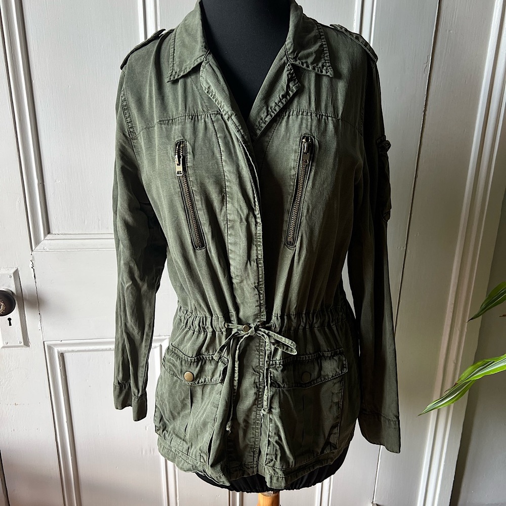 Lucky Brand Army Green Jacket-Medium